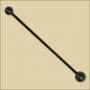 Double Rubber mallet soft and hard, 19.5 cm, Ø 2.5cm & Ø 2cm, 1