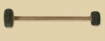 Double Felt mallet medium, 30.5 cm, Ø 5,5 cm & Ø 7,5 cm, 1 pc