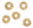 Rodillos para los dedos, en dorado, 5 pcs