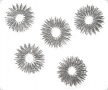 Rodillos para los dedos, en plateado, 5 pcs 