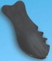 Gua Sha para masaje forma de pez, cuerno de buey, 14x4.5cm, 1 ud