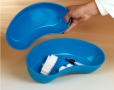 Kidney dish, blue plastic, 1 pc