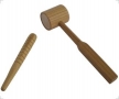 Manaka wooden hammer 13 cm with dowel, 1 pc