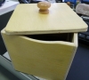 Moxa wooden box eco with lid, metal grid, 1pc