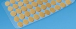 Plaster for intradermal needles/vaccaria seeds, 8x6 mm, 100 pcs