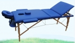 Portable 3-section wood massage table