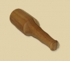 Rubbing beater extra massive, wood without leather, 1 pc
