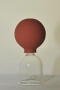 Ventosas de borosilicato con abertura y pera de succión según Bier